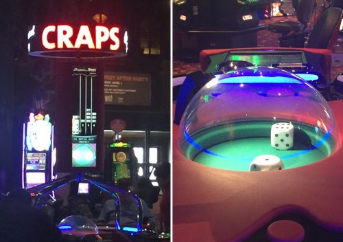 Bubble craps at Wild Wild West Casino.